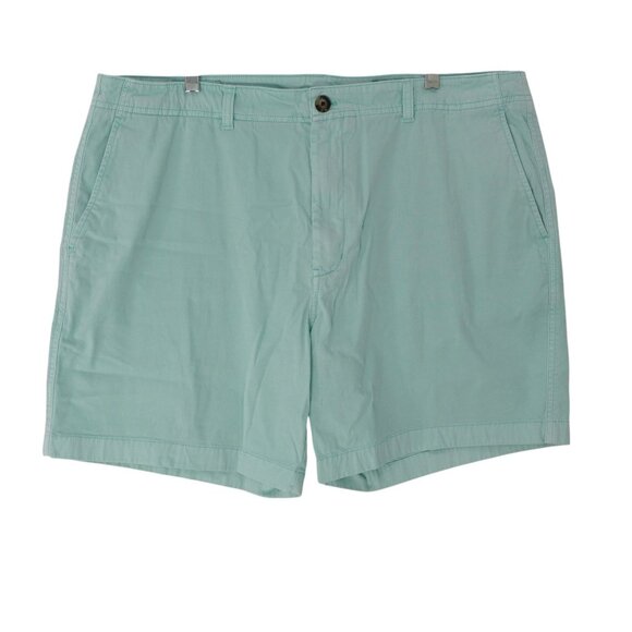 Vineyard Vines Island Shorts Sz 38 Mint Green Garment Dyed Chino Flat Front 7" - Picture 1 of 11